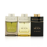 Bvlgari Man Coffret: In Black Eau De Parfum Spray + Wood Neroli Eau De Parfum Spray + Wood Essence Eau De Parfum Spray