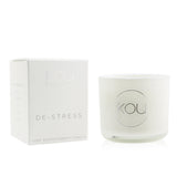 iKOU Essentials Aromatherapy Natural Wax Candle Glass - De-Stress (Lavender & Geranium) 100177