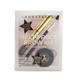 Anastasia Beverly Hills Melt Proof Brow Kit (Dipbrow Gel + Dipbrow Pomade + Brush 12) - # Medium Brown