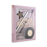 Anastasia Beverly Hills Ombre Brow Kit (Brow Powder Duo + Mini Clear Brow Gel + Brush 7B) - # Medium Brown 3pcs