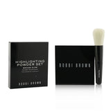 Bobbi Brown Highlighting Powder Set (1x Highlighting Powder + 1x Mini Face Brush) - #Bronze Glow 2pcs