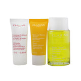 Clarins Tonic Collection: Tonic Body Treatment Oil 100ml+ Exfoliating Body Scrub 30ml+ Tonic Bath & Shower Concentrate 30ml+ Bag
