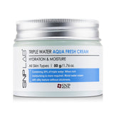 SNP Lab+ Triple Water Aqua Fresh Cream - Hydration & Moisture (For All Skin Types) (Exp. Date: 12/2021)