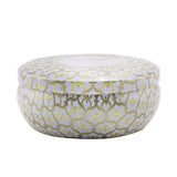 Voluspa 3 Wick Decorative Tin Candle - Suede Blanc