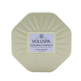 Voluspa 3 Wick Octagon Tin Candle - Coconut Papaya