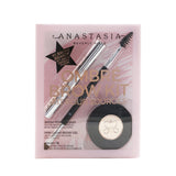Anastasia Beverly Hills Ombre Brow Kit (Brow Powder Duo + Mini Clear Brow Gel + Brush 7B) - # Ebony 3pcs