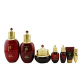Whoo (The History Of Whoo) Jinyulhyang Essential Revitalizing Set: Balancer (150ml+20ml) + Emulsion (110ml+20ml) + Cream 30ml + Cleansing Foam 13ml + Mi Luxury Lip Rouge - # No.25 Rosy Coral 7pcs