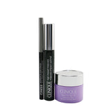 Clinique High Impact Mascara Set (1x Mascara 7ml + Cleansing Balm 15ml + Eyeliner 0.14g) 3pcs