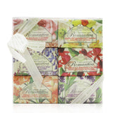 Nesti Dante Romantica The Collection Soap Set: (Florentine Rose & Peony + Royal Lily & Narcissus + Tuscan Wisteria & Lilac + Fiesole Gillyflower & Fuchsia + Noble Cherry Blossom & Basil + Wild Tuscan Lavender & Verbena) 6x 150g/5.3oz