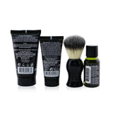 The Art Of Shaving The 4 Elements Of The Perfect Shaving 4-Pieces Kit - Unscented: Pre-Shave Oil 30ml + Shaving Cream 45ml + After-Shave Balm 30ml + Shaving Brush 4pcs