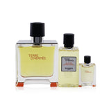 Hermes Terre D'Hermes Coffret: Pure Parfum Spray 75ml/2.53oz + Hair & Body Shower Gel 40ml/1.35oz + Pure Parfum Spray 5ml/0.17oz 3pcs