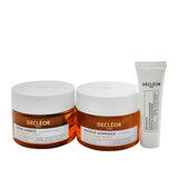 Decleor Mission Glow Green Mandarin Set: Sun-Kissed Cream 50ml+ Scrub Mask 50ml+ Antidote Advanced Concentrate 10ml 3pcs