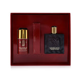 Versace Eros Flame Coffret: Eau De Parfum Spray 100ml/3.4oz + Eau De Parfum Spray 10ml/0.3oz + Deodorant Stick 75ml/2.5oz 3pcs