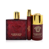 Versace Eros Flame Coffret: Eau De Parfum Spray 100ml/3.4oz + Eau De Parfum Spray 10ml/0.3oz + Deodorant Stick 75ml/2.5oz 3pcs