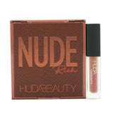 Huda Beauty Mini Nude Holiday Set (1x Nude Obsessions Eyeshadow Palette + 1x Liquid Matte Lipstick) - # Rich/ Spice Girl 2pcs
