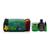 Apivita Fresh & Glow (Bee Radiant- Rich Texture) Gift Set: Cream 50ml+ Serum 10ml+ Cleansing Creamy Foam 75ml+ Pouch 3pcs+1pouch