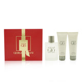 Giorgio Armani Acqua Di Gio Coffret: Eau De Toilette Spray 100ml/3.4oz + All Over Body Shampoo 75ml/2.5oz + A/S Balm 75ml/2.5oz 3pcs