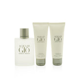 Giorgio Armani Acqua Di Gio Coffret: Eau De Toilette Spray 100ml/3.4oz + All Over Body Shampoo 75ml/2.5oz + A/S Balm 75ml/2.5oz 3pcs