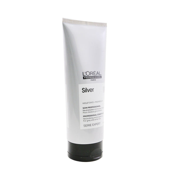 L'Oreal Professionnel Serie Expert - Silver Violet Dyes + Magnesium Neutralising and Brightening Conditioner (For Grey and White Hair)  200ml/6.7oz