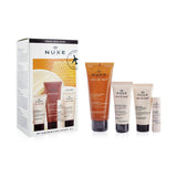 Nuxe My Nourishing Honey Kit: Reve De Miel Face Balm 30ml + Reve De Miel Face & Body Cleansing Gel 100ml + Reve De Miel Lip Moisturizing Stick 4g + Reve De Miel Hand Cream 30ml 4pcs