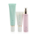 Kora Organics 3 Step System - Dry Skin: Cream Cleanser 100ml + Balancing Rose Mist 100ml + Hydrating Moisturizer 50ml (Box Slightly Damaged) 3pcs