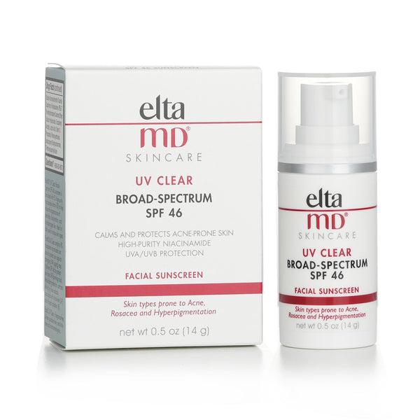 EltaMD UV Clear Facial Sunscreen SPF 46 - For Skin Types Prone To Acne, Rosacea & Hyperpigmentation (Miniature)  14g/0.5oz