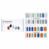 Mavenir Nail Sticker - # Cream Blue Matt Nail 32pcs