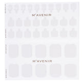 Mavenir Nail Sticker (White) - # Classic Crema Pedi 36pcs