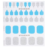 Mavenir Nail Sticker - # Dusty Blue Pedi 36pcs