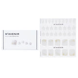 Mavenir Nail Sticker (White) - # Classic Crema Pedi 36pcs