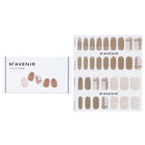 Mavenir Nail Sticker (Brown) - # Gold Cafe Latte Nail 32pcs