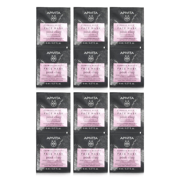 Apivita Express Beauty Face Mask with Pink Clay (Gentle Cleansing) (unboxed)  6x(2x8ml)