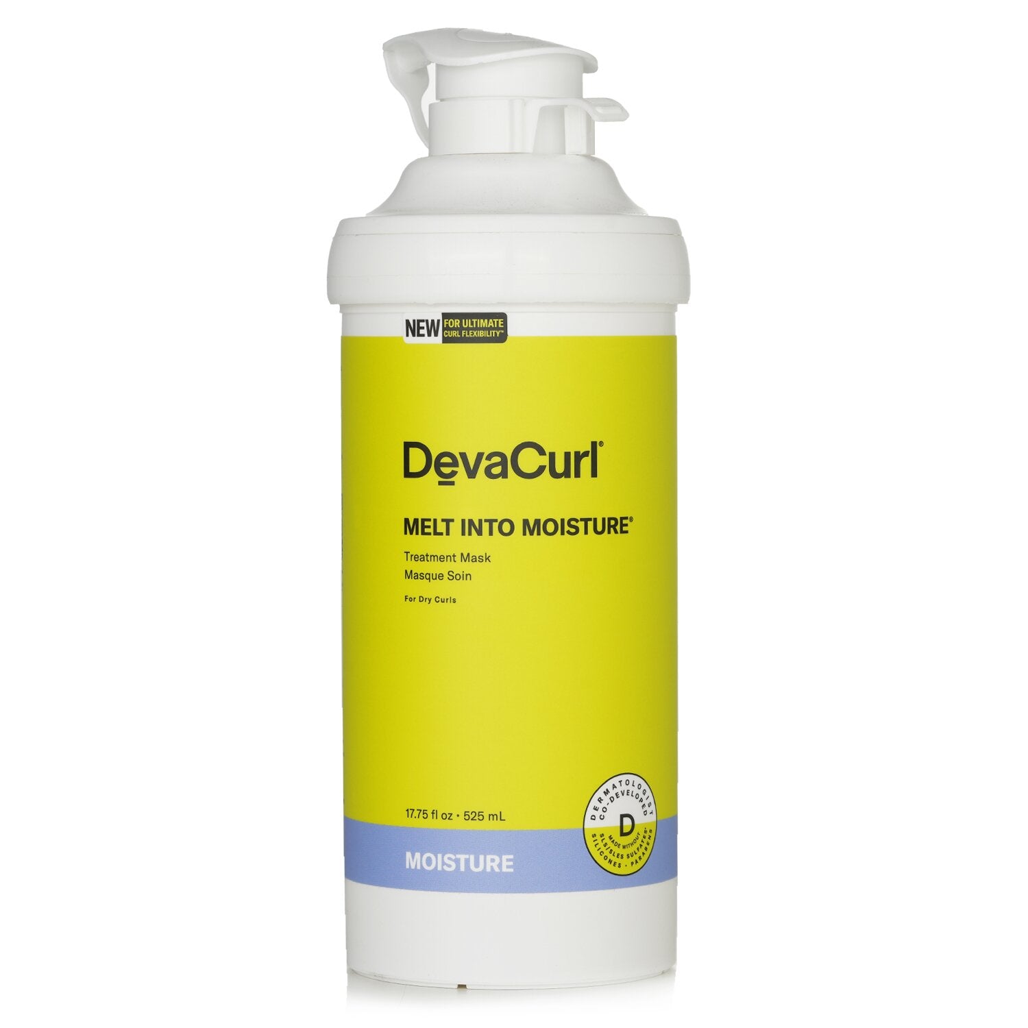 DevaCurl Melt Into Moisture Treatment Mask – Nährende Haarkur Für Lockiges & Trockenes Haar | 8 Oz