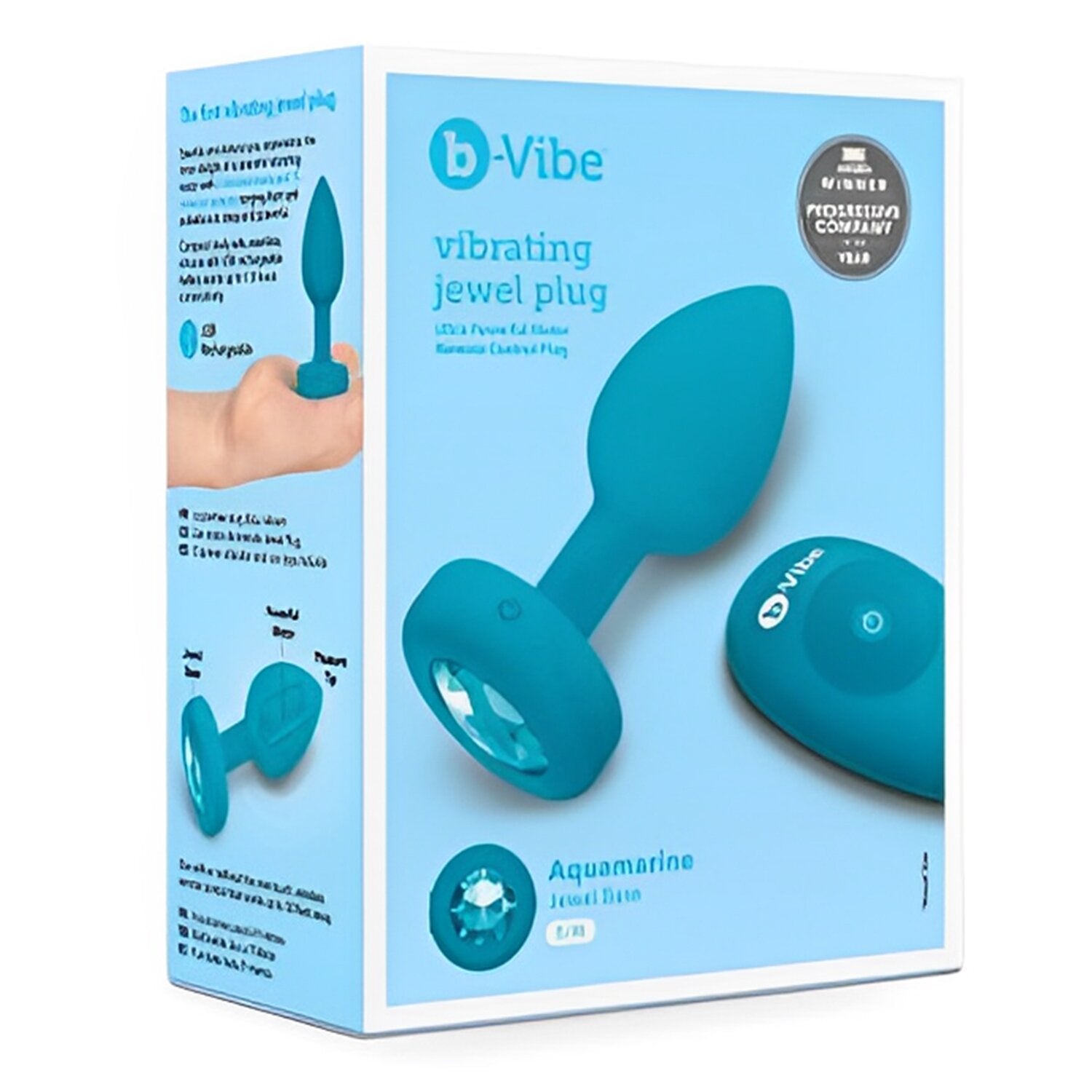 B Vibe Vibrating Jewel Anal Plug S M Teal 1 Pc Fresh Beauty Co