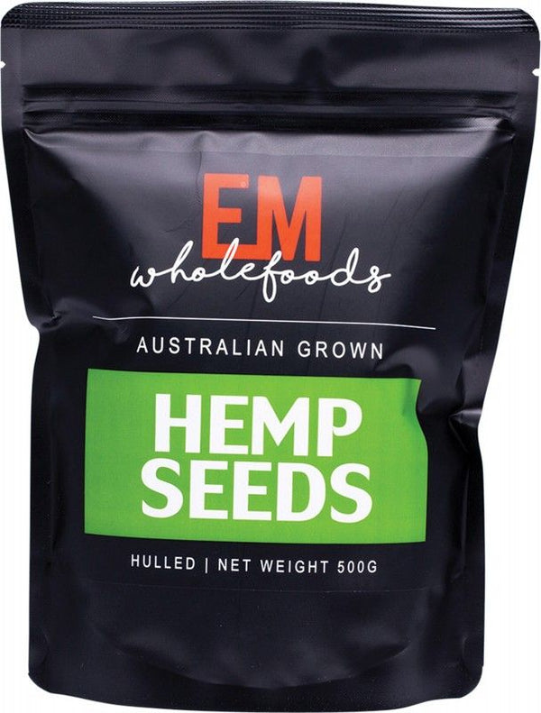 EM Wholefoods Hemp Seeds Hulled Australian Grown 500g