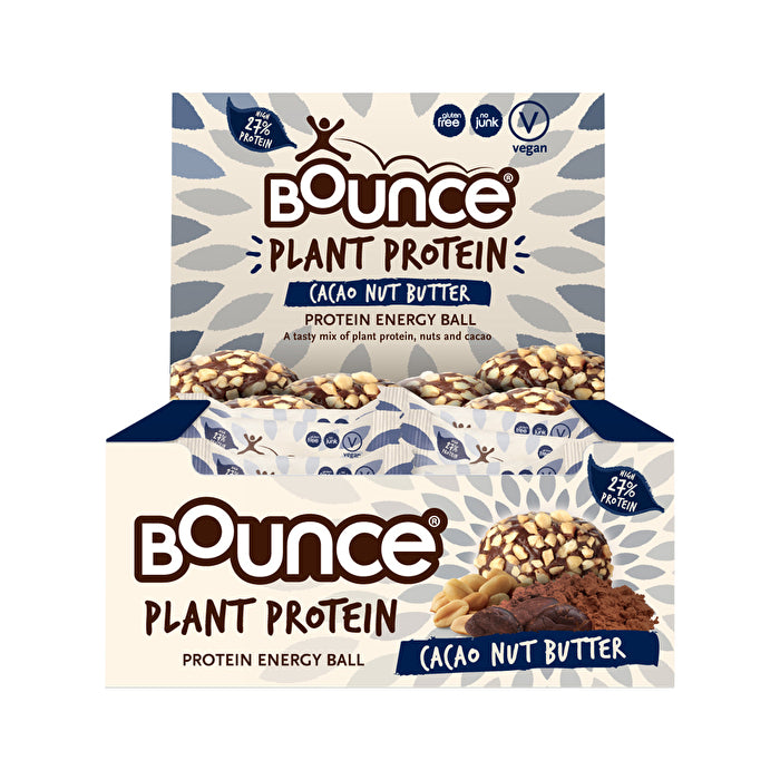 Bounce 'Plant Protein' Protein Energy Balls Cacao Nut Butter 40g x 12