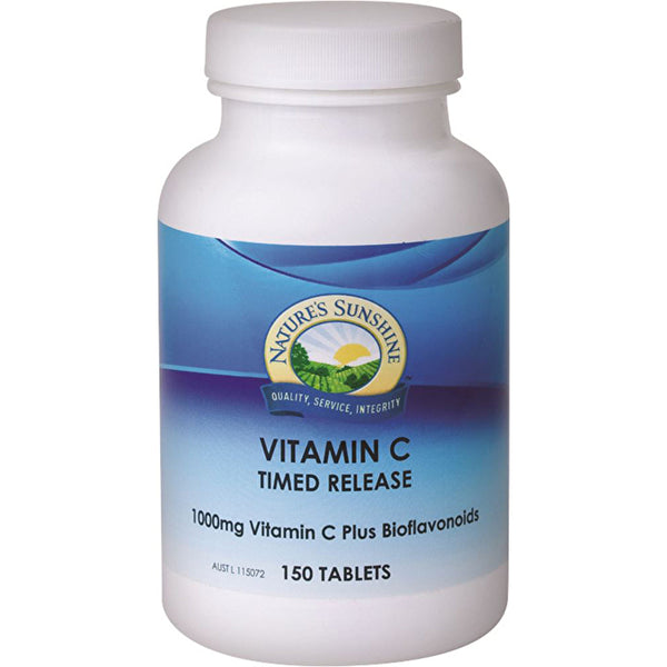 Nature's Sunshine Vitamin C Timed Release (1000mg Vitamin C Plus Bioflavonoids) 150t