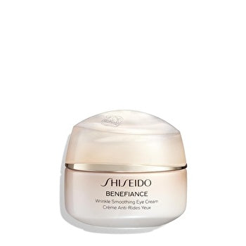 Shiseido Benefiance Wrinkle Smoothing Eye Cream - Visibly Improves Five Types of Eye Wrinkles, Dark Circles & Puffiness - 48-Hour Hydration - All Skin Types - Non-Comedogenic 15ml