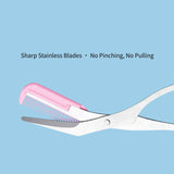 Eyebrow Trimmer Scissors with Comb – Professional Grooming Tool
