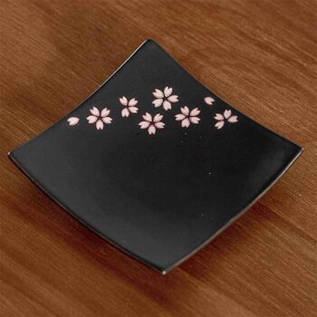 diseno Living Palo Santo / Sage Ceramic Burning Square Holder- Sakura Black  Fixed Size