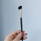Half Fan Nose Shadow Brush Green Handle Australia | Aestha Cosmetics