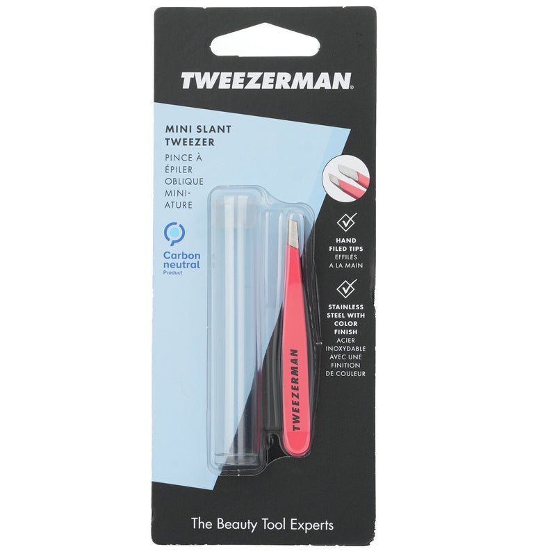 Tweezerman Mini Slant Tweezer - Stainless Steel (Studio Collection)