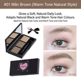 FLORTTE Three-Color Eyebrow Powder No Worries Series