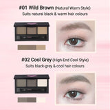 FLORTTE Three-Color Eyebrow Powder No Worries Series