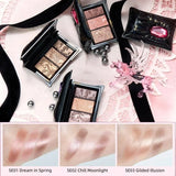 CHEERYEP Pillow Gem Collection 3-Color Eyeshadow Palette, Matte & Satin Shades