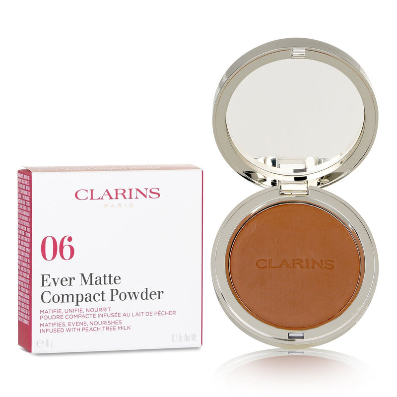 Clarins Ever Matte Compact Powder - # 06 Deep  10g/0.3oz