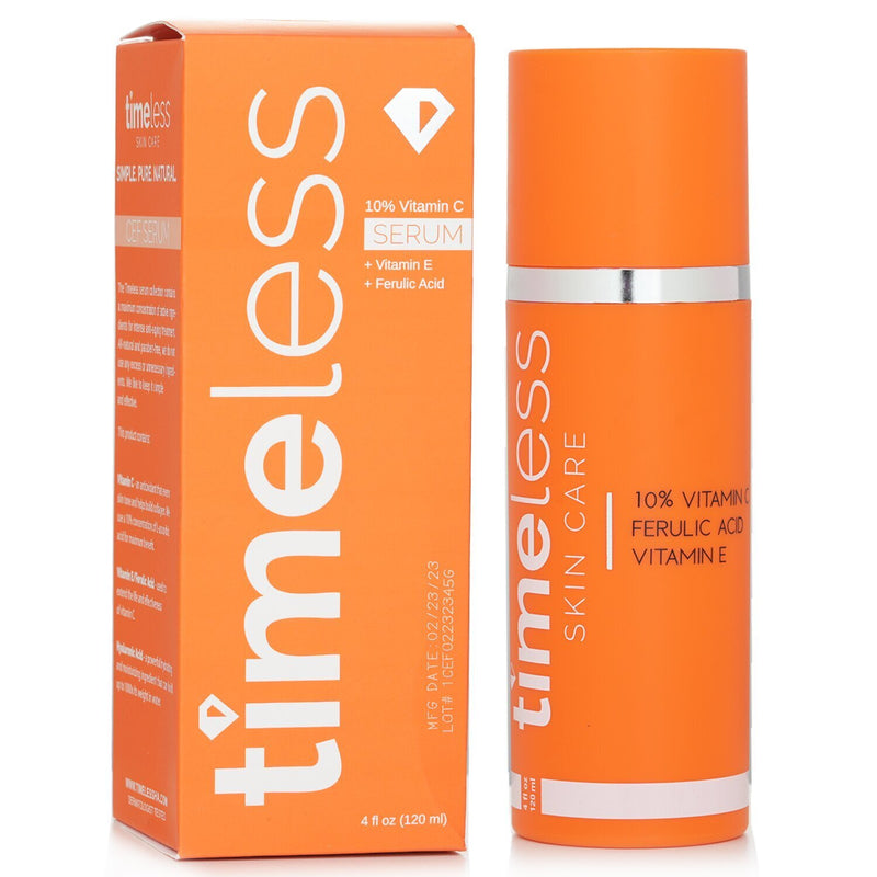 Timeless Skin Care 10% Vitamin C Serum + Vitamin E + Ferulic Acid  120ml/4oz