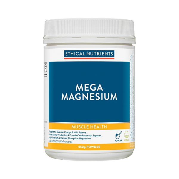 Metagenics Ethical Nutrients Mega Magnesium Powder Citrus 450g