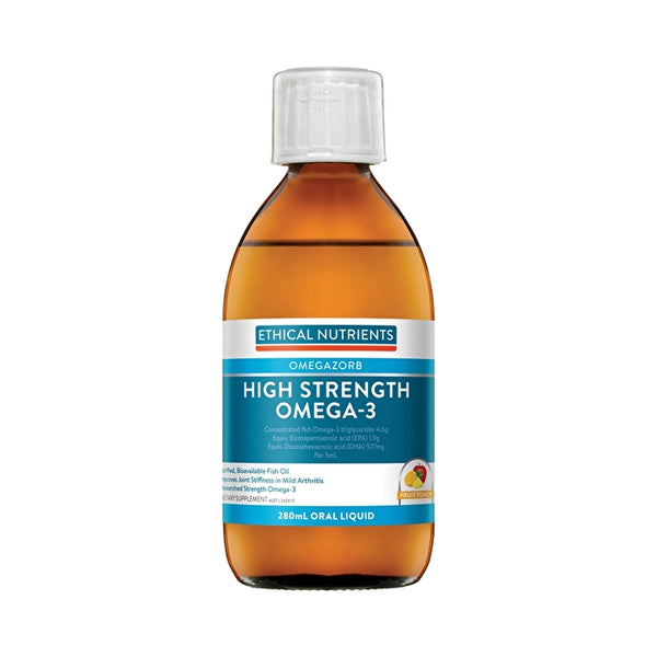 Metagenics Ethical Nutrients Hgh Strength Omega 3 Fruit Punch 280ml