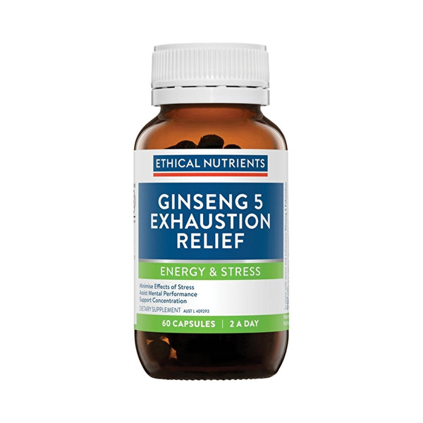 Metagenics Ethical Nutrients Ginseng 5 Exhaustion Relief 60c